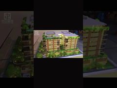 Customized Vertical Green Building Model High Simulation Commercial Property Display Sand Table 