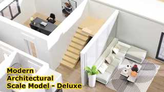 Modern Architectural Scale Model - Deluxe Edition with Detailed Interior & Exterior Design